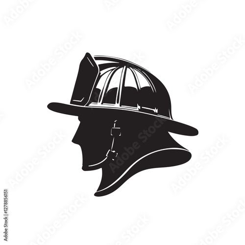 Firefighter, Firefighter helmet, Firefighter silhouette, Helmet, Firefighter gear, Fire department, Fire rescue, Fire station, Firefighter icon, Firefighter emblem, Firefighter badge, Firefighter logo