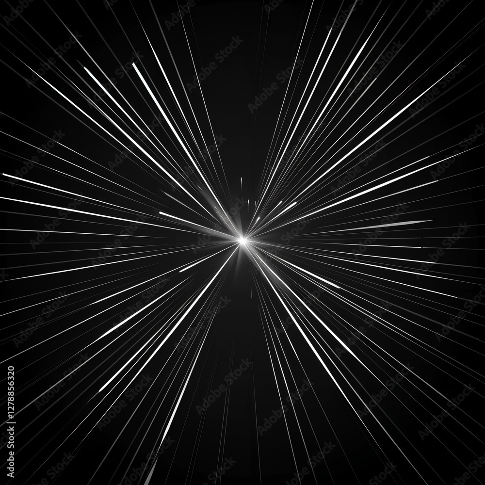 Obraz premium glow effect on black background