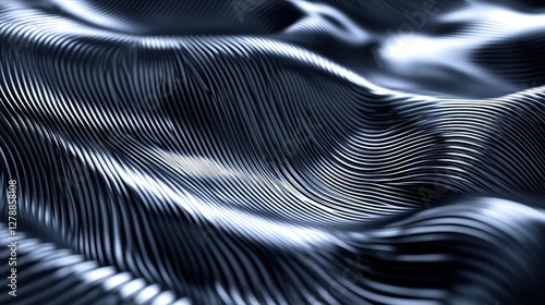 Wallpaper Mural An abstract 3D render featuring geometric blocks on a dark background. Torontodigital.ca