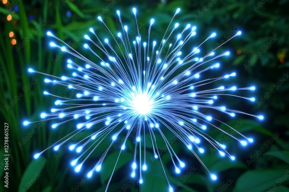 Blue color Laser CNC cut of metal with light spark, technology modern industrial Blue color Laser CNC cut of metal with light spark, technology modern industrial