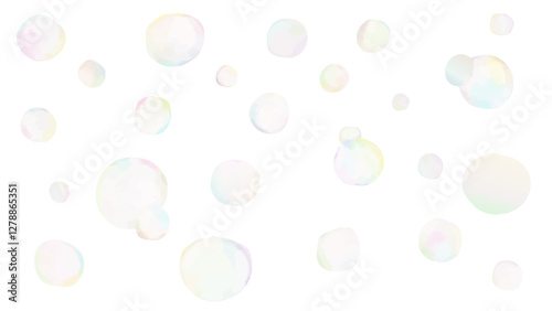 vector watercolor bubbles