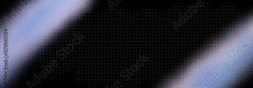 Modern vibrant brutalist trendy banner design, black background