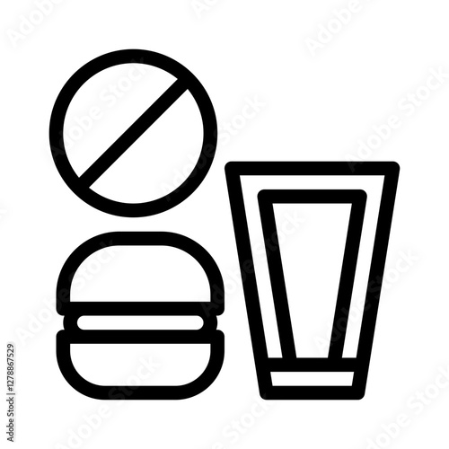 fasting line icon