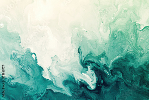 Deep green gradient texture with a fine grainy overlay and organic noise pattern giving a stylish and artistic feel suitable for high-quality prints and branding materials 