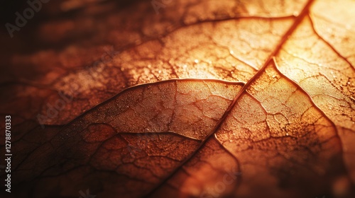 Obraz na płótnie A leaf with a lot of texture and a lot of detail w salonie