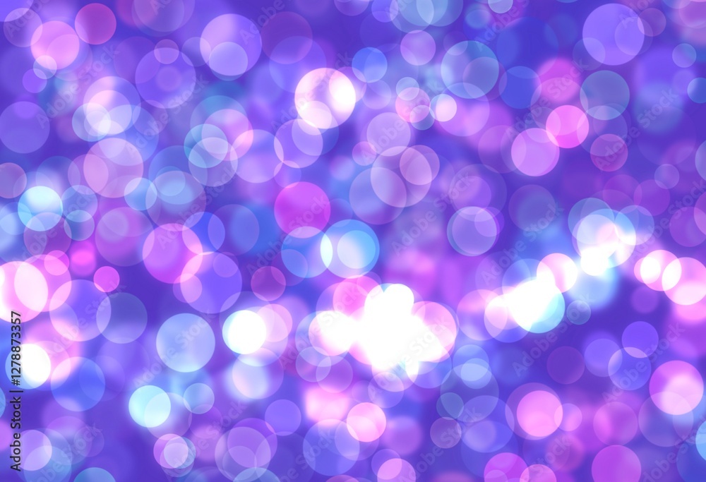 Colorful bokeh background with vibrant purple and blue circular lights. Colorful bokeh background with vibrant purple and blue circular lights.