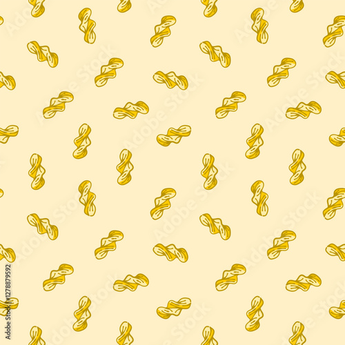 Macaroni Pasta Pattern background. Seamless Pattern Macaroni background. pasta pattern background.