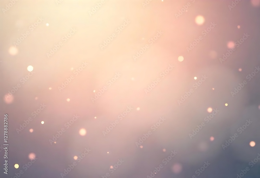Obraz premium Generative AI, A dreamy background, soft pastel colors, and out-of-focus light dots evoking a serene and magical atmosphere