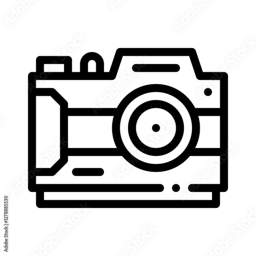 safari camera line icon photo