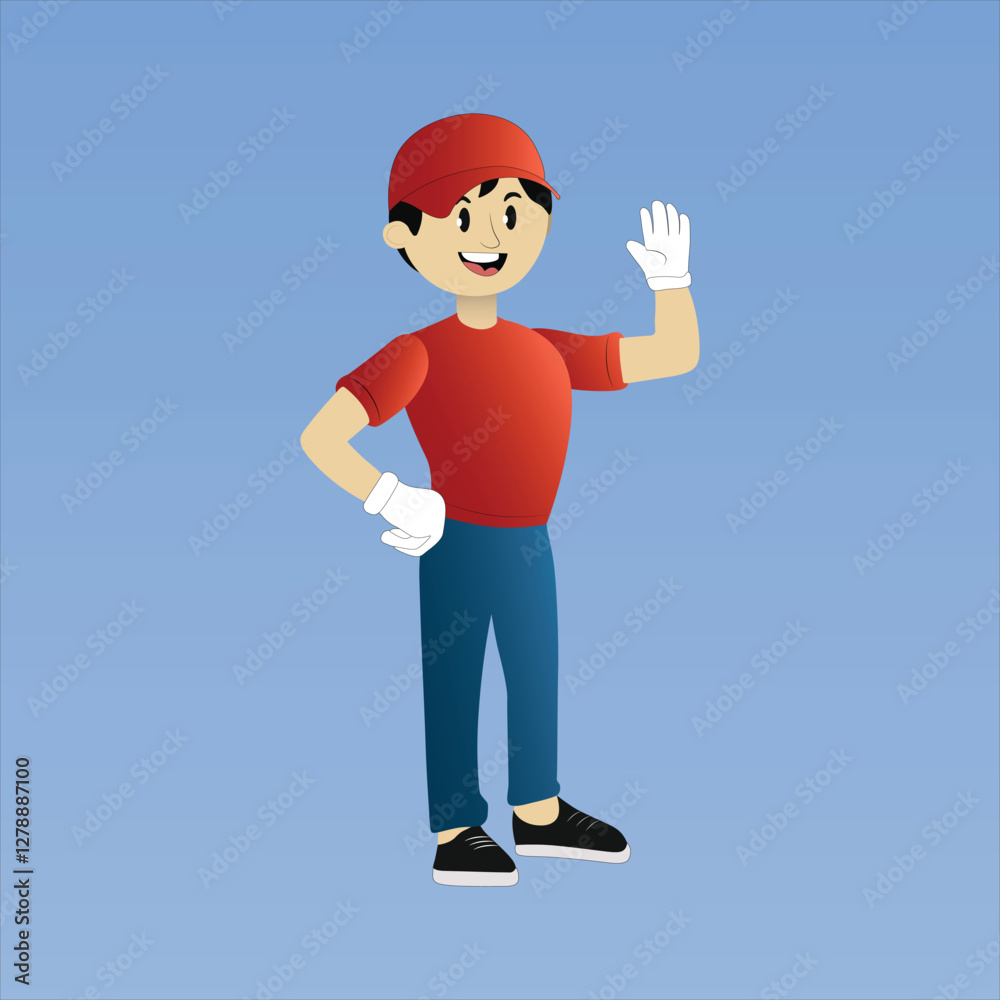 2d delivery boy character for commercial use (for animate) 2d delivery boy character for commercial use (for animate)