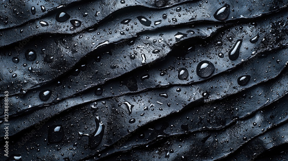 Artistic black and white photograph capturing the beauty of water droplets on surface Artistic black and white photograph capturing the beauty of water droplets on surface