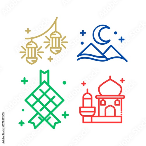 set of religious icons