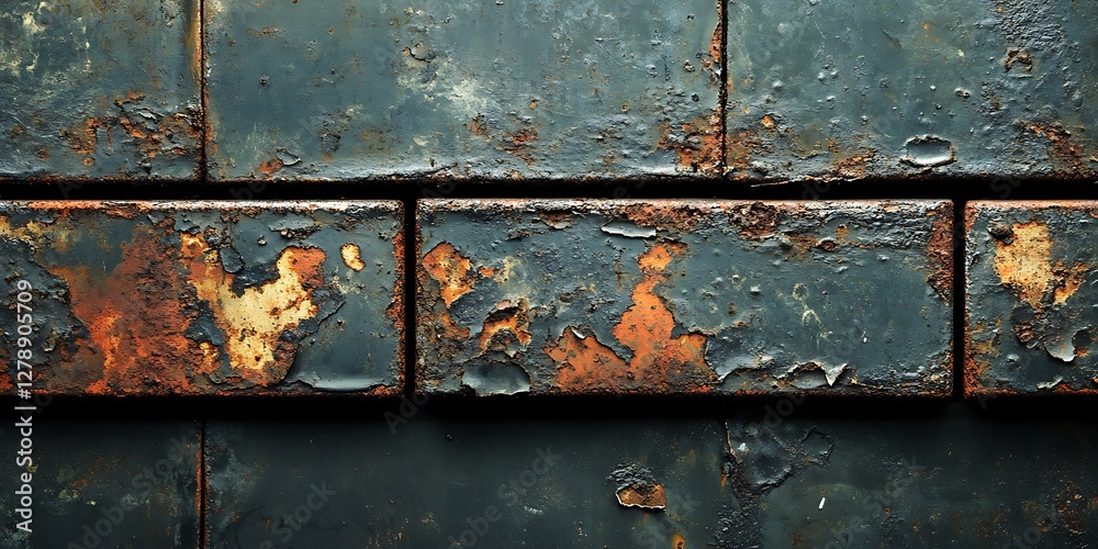 Rusty Metal Tiles Texture Background Rusty Metal Tiles Texture Background