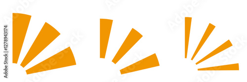 強調　注目　気づき　漫符マーク　アイコン　チェック　セット