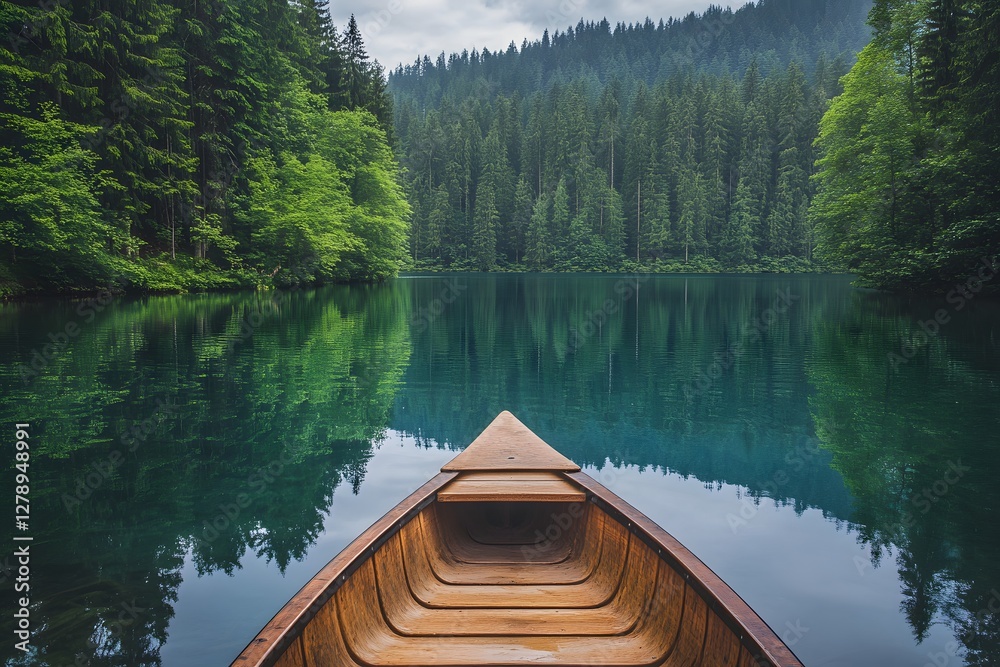 Obraz premium canoe on lake