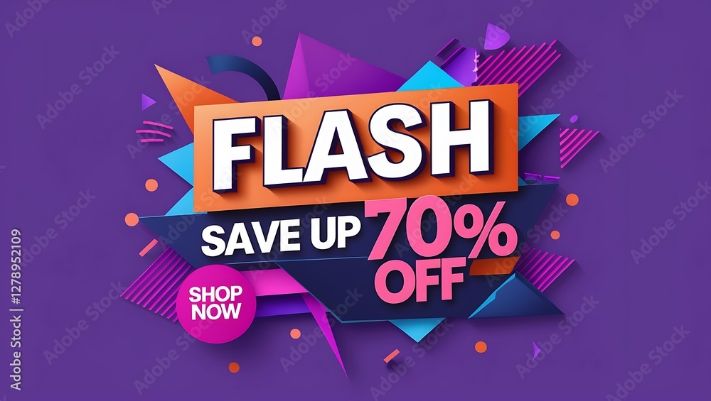 Fototapeta premium 3d great discount sale banner. special sale,flash sale,sale offer,limited offer. typography template poster