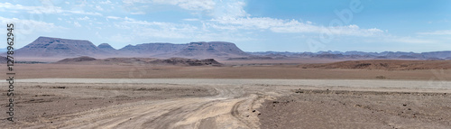 Obraz na płótnie Etendeka volcanic plateau landscape, near Springbokwasser, Namibia w salonie