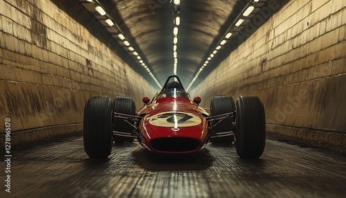 Classic race car tunnel speed