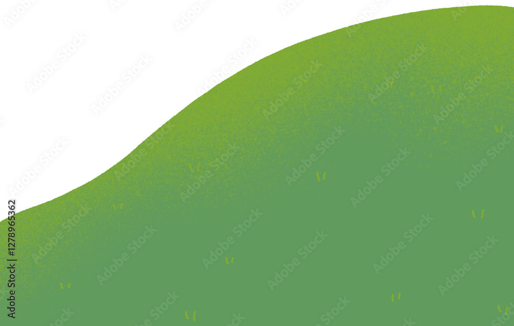 Fototapeta premium Field grass hill illustration. field illustration png.