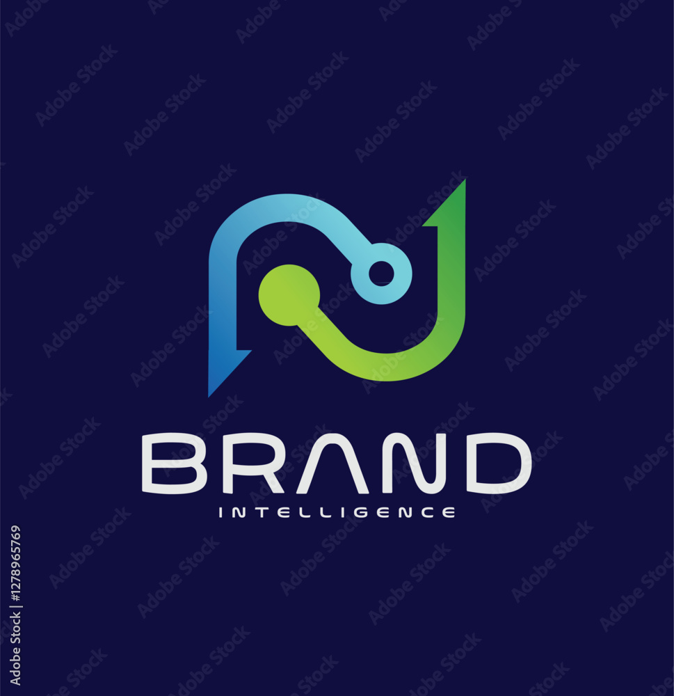 Letter N Connect Technology Logo Vector Icon Illustration Design Letter N Connect Technology Logo Vector Icon Illustration Design