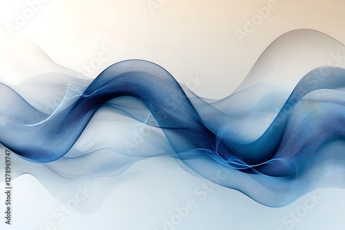 Abstract Blue Wave Design for Modern Backgrounds