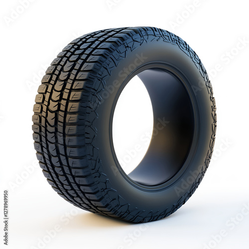 A black tire isometric icon