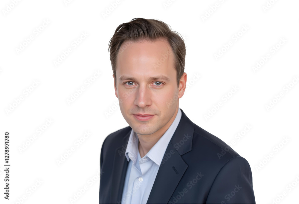 Empowering Leadership: Businessman Manager in a Portrait Concept. Professional man in a suit , isolated on transparent background Empowering Leadership: Businessman Manager in a Portrait Concept. Professional man in a suit , isolated on transparent background