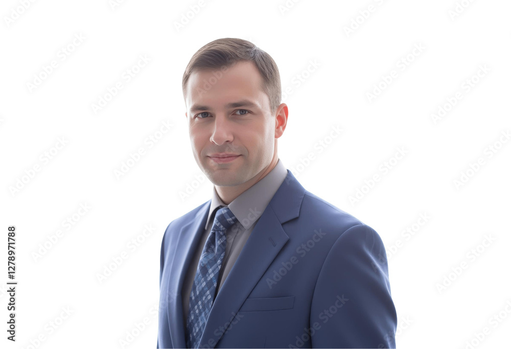 Empowering Leadership: Businessman Manager in a Portrait Concept. Confident man in a suit, isolated on transparent background Empowering Leadership: Businessman Manager in a Portrait Concept. Confident man in a suit, isolated on transparent background
