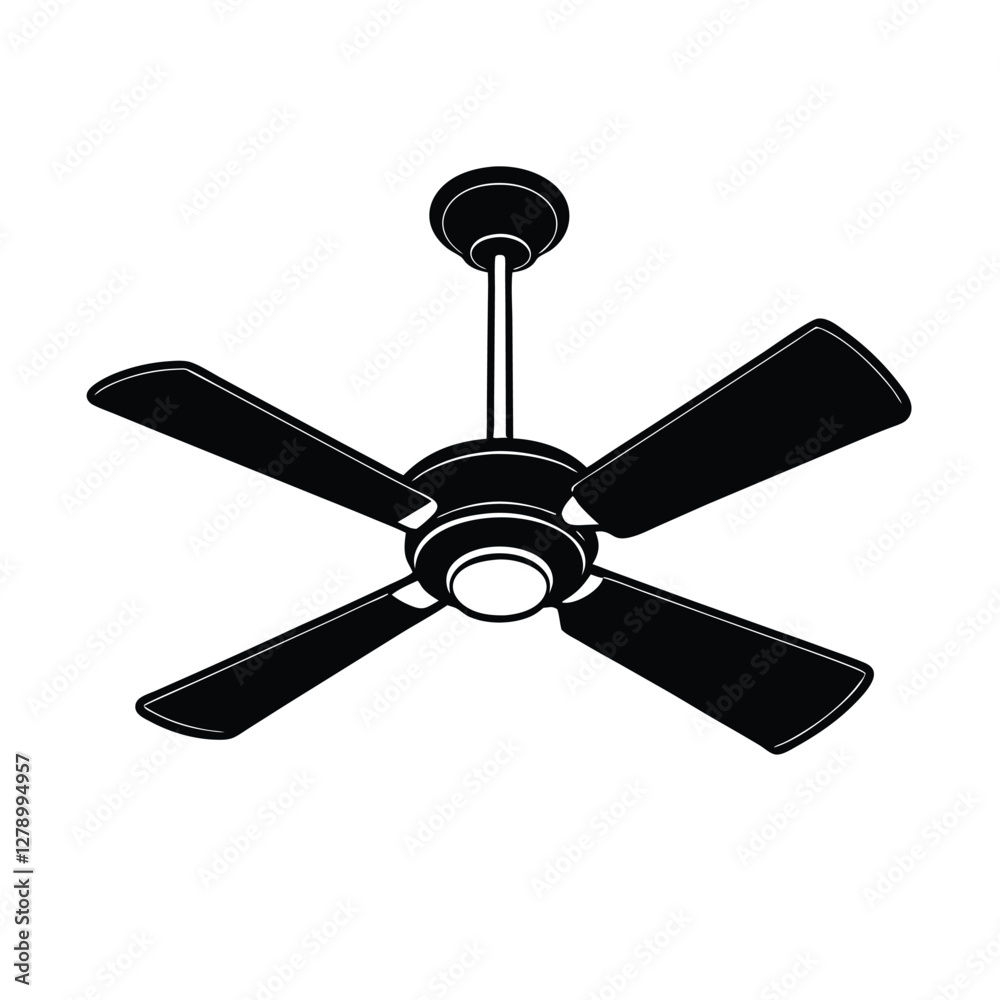 fan on white background vector illustration fan on white background vector illustration