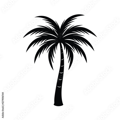 palm tree silhouette vector illustration