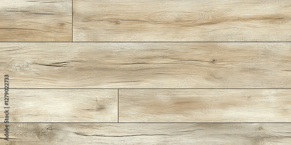 Fototapeta premium Light Beige Wood Grain Flooring Texture