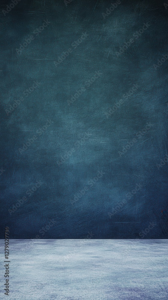 Textured studio backdrop featuring a gradient from dark blue to light blue gray for photography Textured studio backdrop featuring a gradient from dark blue to light blue gray for photography