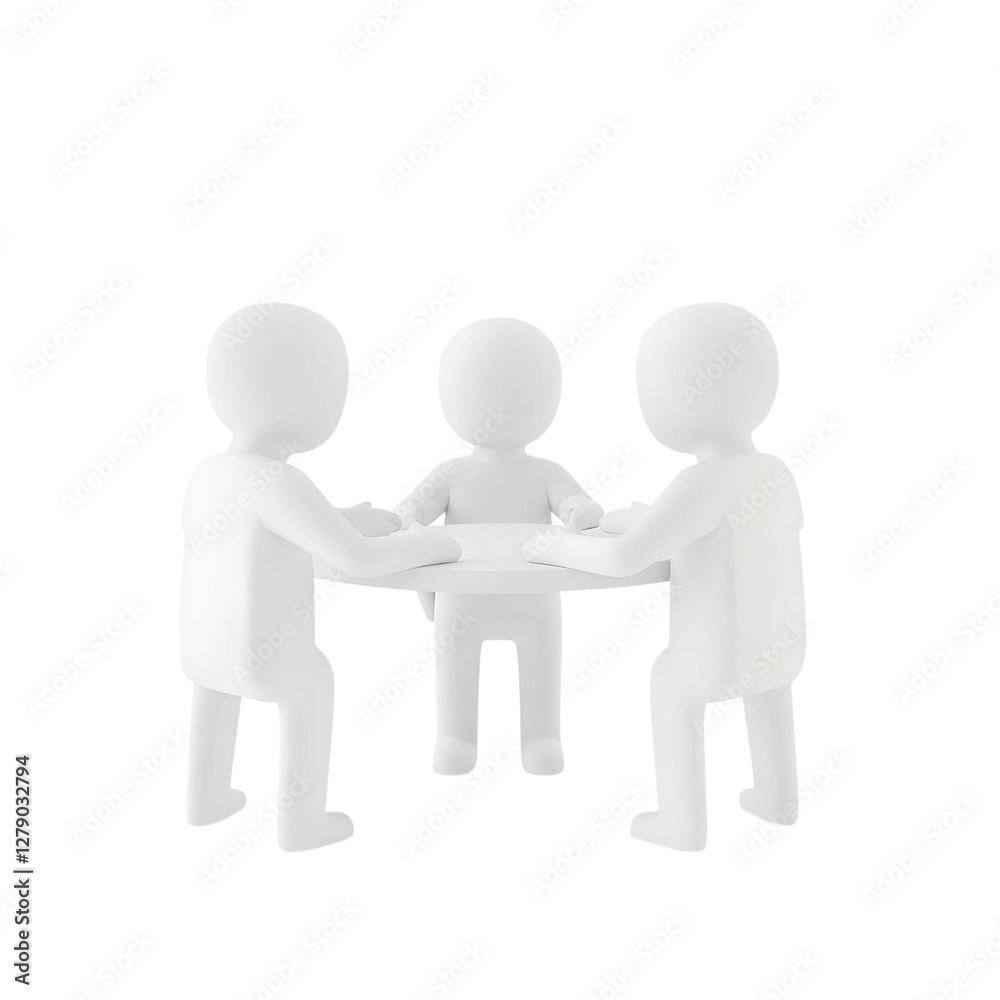 3d render of three people shaking hands, symbolizing agreement and teamwork, high quality png isolated on transparent background 3d render of three people shaking hands, symbolizing agreement and teamwork, high quality png isolated on transparent background