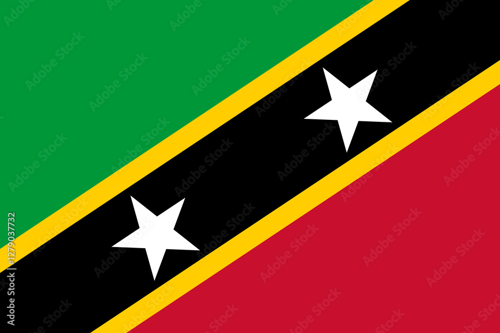 flag of saint kitt and nevis flag of saint kitt and nevis