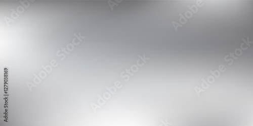 Wallpaper Mural Chrome gradient surface with light gloss. Vector aluminum grey sheet with reflection design art Torontodigital.ca