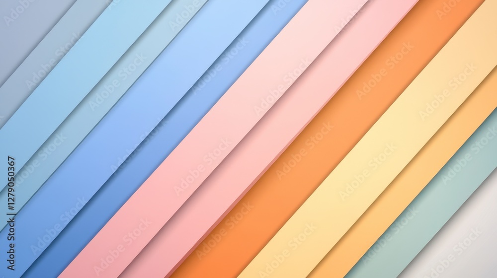 Fototapeta premium Abstract Pastel Diagonal Stripes Background