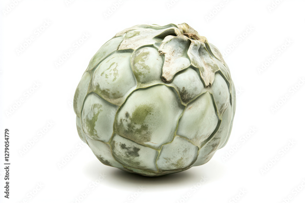 Fototapeta premium Cherimoya isolated on white background. 
