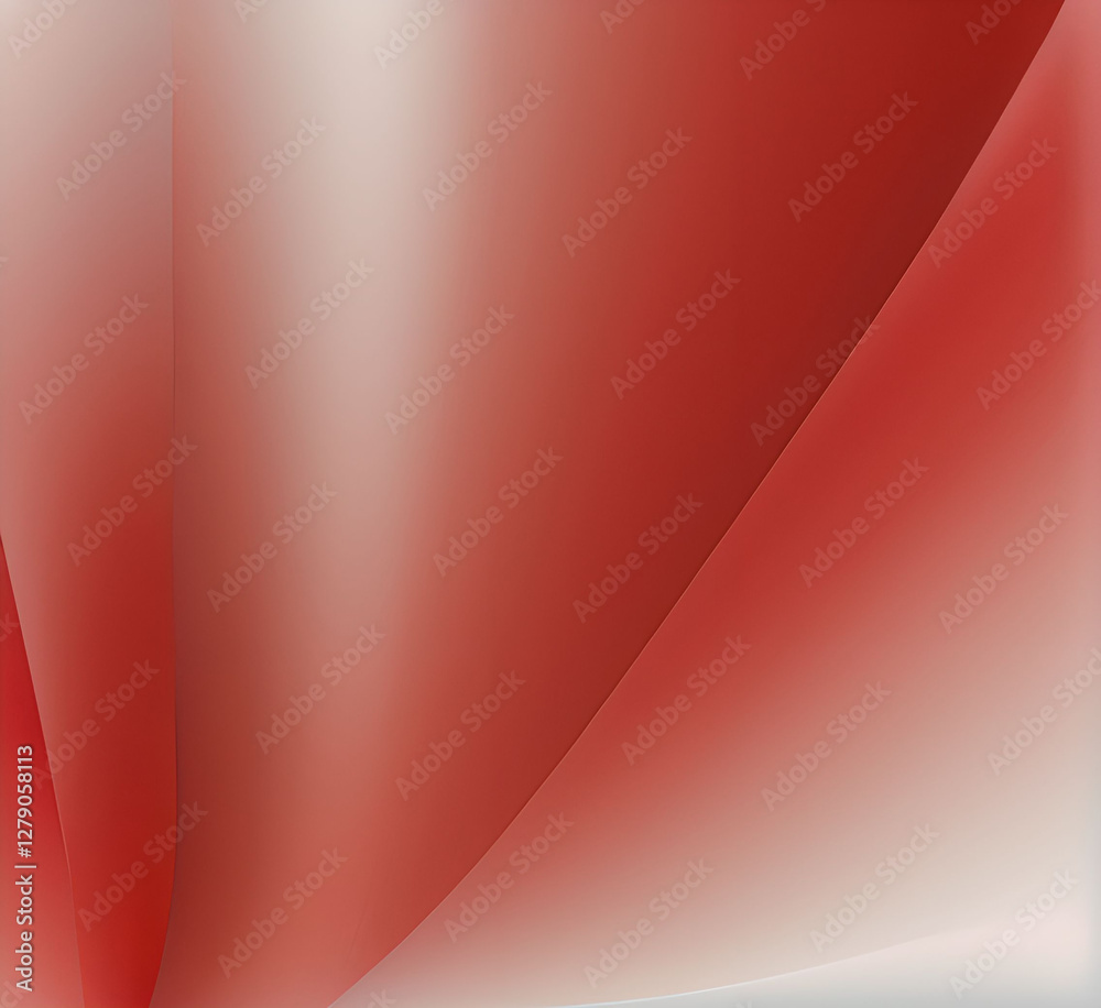 Obraz premium Neon gradient wave light in Red and White tones on dark background creates futuristic and vibrant visual effects for modern tech or artistic abstract illustrations. Generative AI