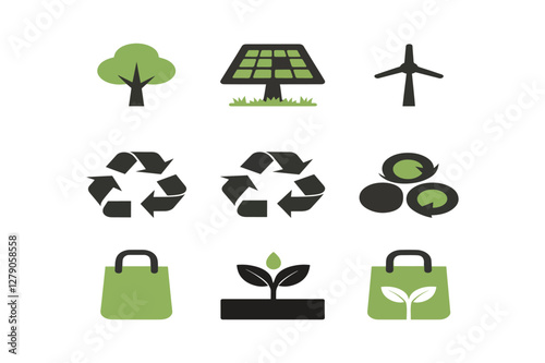  a-vector-illustration-of-eco-friendly-icon vector art illustration