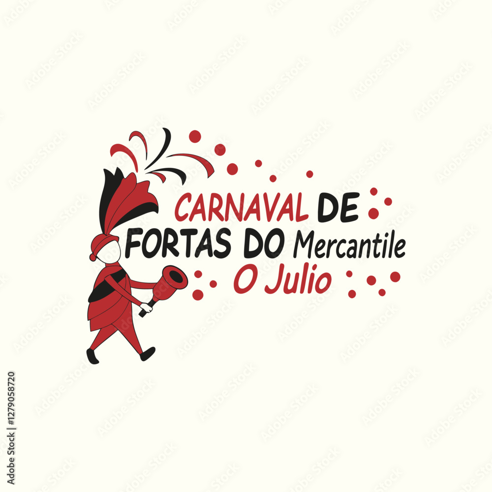 Obraz premium : Create-a-fun-and-vibrant-3d-logo-for--carnival-de-vector art illustration