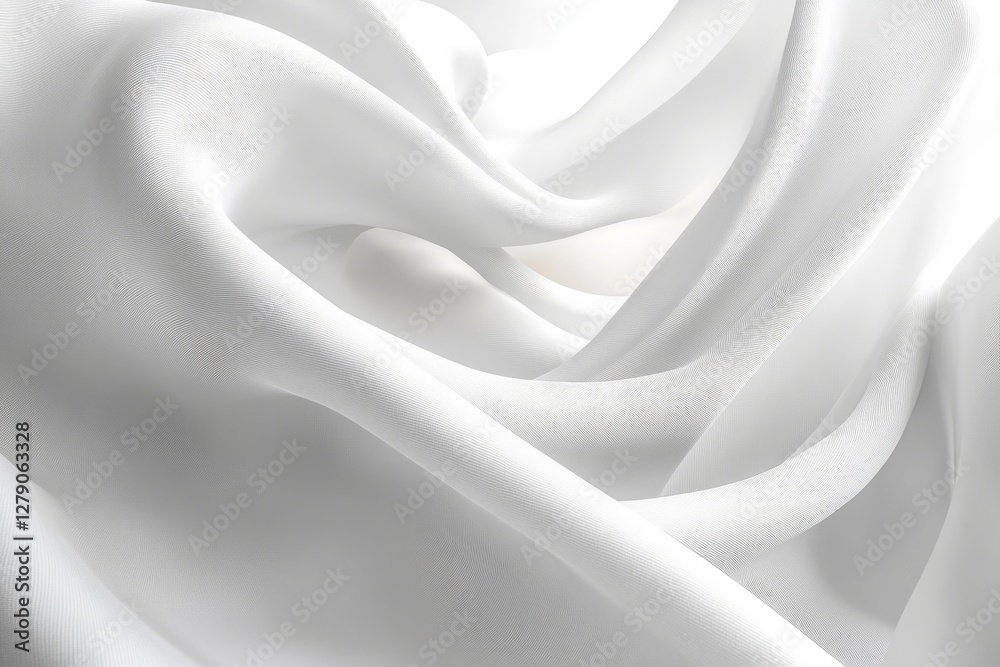 Obraz premium abstract geometric white background, Abstract white background with wavy lines and soft shapes, suitable for the design of business elegant and modern designs that convey luxury and sophistication