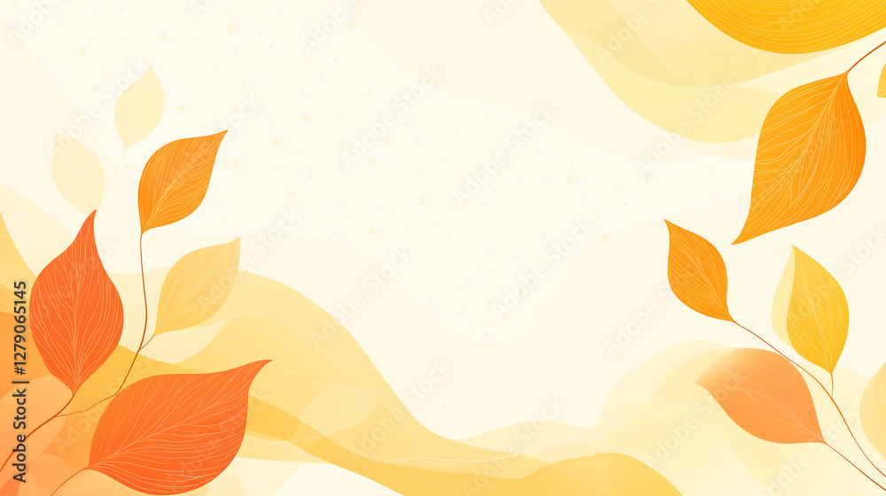 Fototapeta premium Elegant Autumn Floral Background with Red and Black Leaves – Ideal for Invitations, Seasonal Design & Branding, graphic design, seasonal marketing, website backgrounds, social media templates,