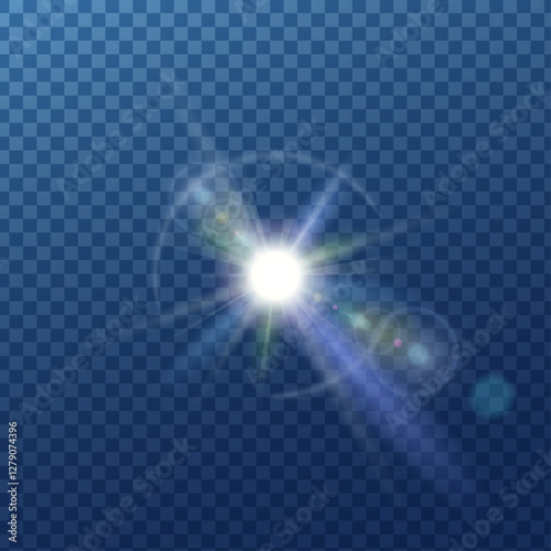 太陽の日差しの光のイラスト素材