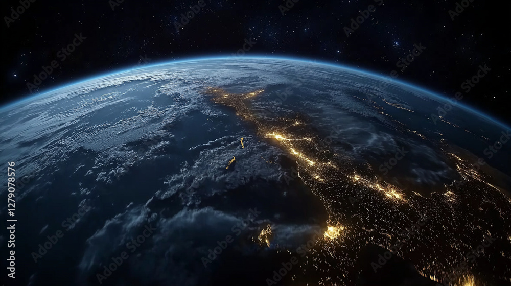 Fototapeta premium Globalization and ai ethics addressing bias in technology innovation from a futuristic perspective