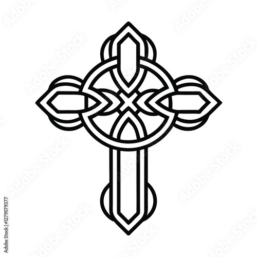 Celtic Knotwork Cross Design Sacred, Religious, Spiritual, Art, Symbol