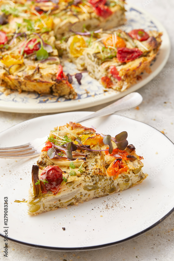 Chickpea and Hemp Frittata Chickpea and Hemp Frittata