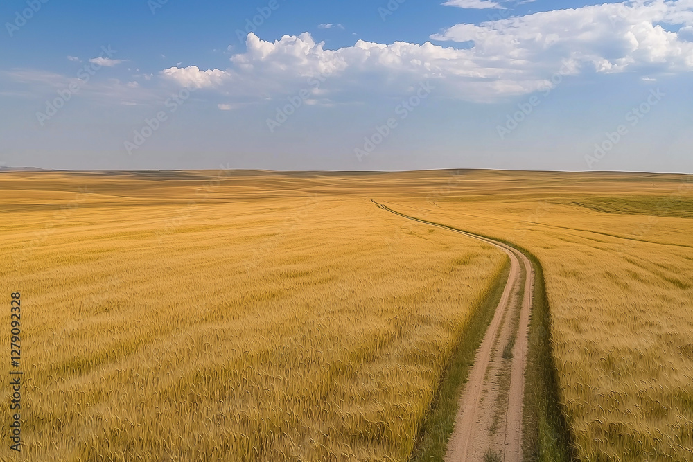 Landscape of an agriculture wheat field. Wheat field on an agriculture farm. Agriculture and industria concept. Landscape of an agriculture wheat field. Wheat field on an agriculture farm. Agriculture and industria concept.