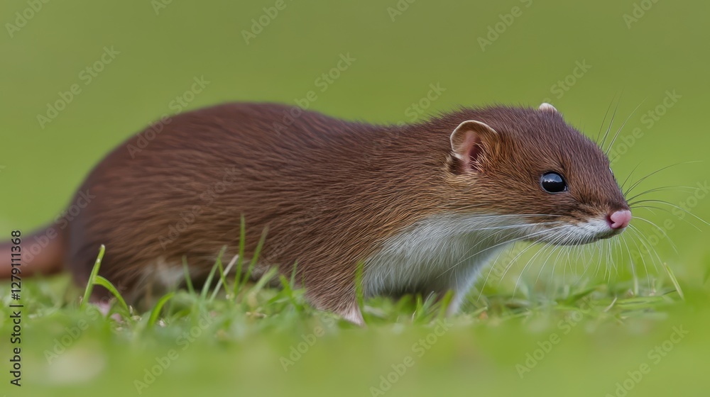 A small brown animal is standing in lush green grass, blending with its natural surroundings and showcasing its curiosity and alertness. A small brown animal is standing in lush green grass, blending with its natural surroundings and showcasing its curiosity and alertness.