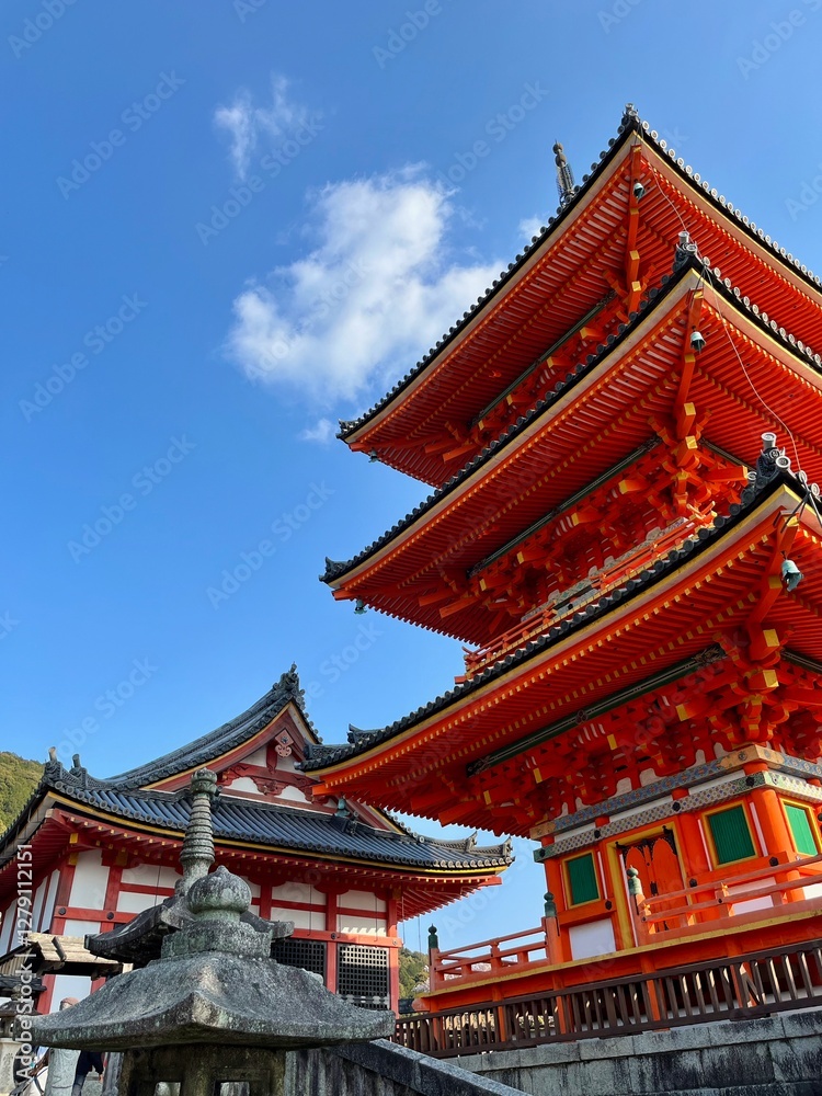 Kiyomizu-dera Temple in Kyoto, Japan Kiyomizu-dera Temple in Kyoto, Japan