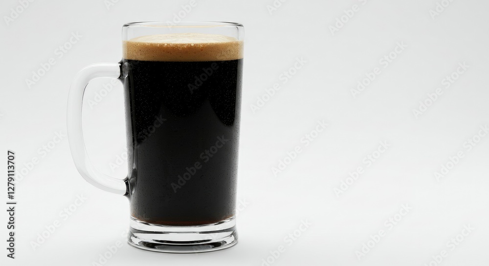 Mug with beer on white background Mug with beer on white background